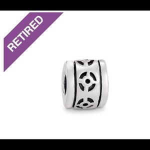 Retired Pandora Sterling Charm Skipping Stones